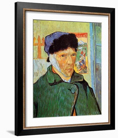 Self-Portrait with Bandaged Ear, c.1889-Vincent van Gogh-Framed Art Print