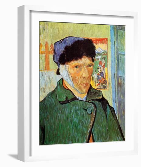 Self-Portrait with Bandaged Ear, c.1889-Vincent van Gogh-Framed Art Print