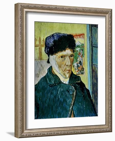 Self-Portrait with Bandaged Ear, c.1889-Vincent van Gogh-Framed Giclee Print