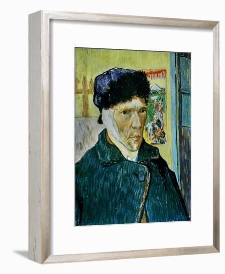 Self-Portrait with Bandaged Ear, c.1889-Vincent van Gogh-Framed Giclee Print