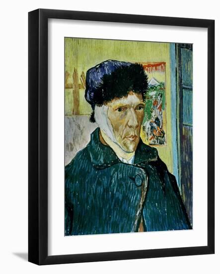 Self-Portrait with Bandaged Ear, c.1889-Vincent van Gogh-Framed Giclee Print