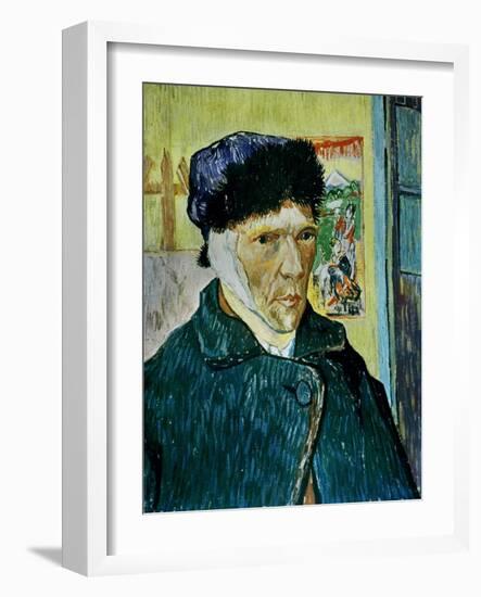 Self-Portrait with Bandaged Ear, c.1889-Vincent van Gogh-Framed Giclee Print