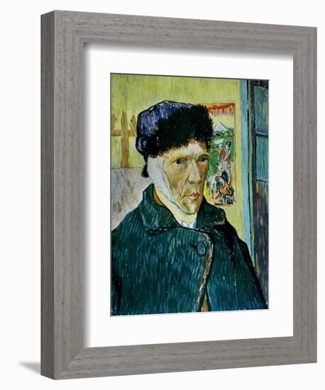 Self-Portrait with Bandaged Ear, c.1889-Vincent van Gogh-Framed Giclee Print