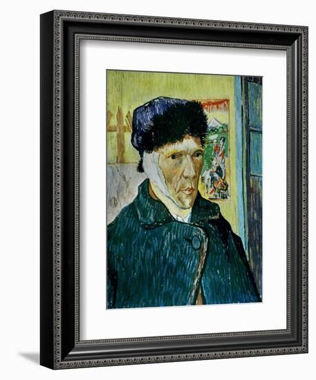 Self-Portrait with Bandaged Ear, c.1889-Vincent van Gogh-Framed Giclee Print