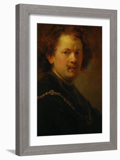 Self-Portrait with Bare Head, 1633-Rembrandt van Rijn-Framed Giclee Print