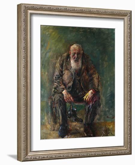 Self-Portrait with Boots, C.1920-Christian Krohg-Framed Giclee Print