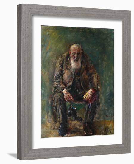 Self-Portrait with Boots, C.1920-Christian Krohg-Framed Giclee Print