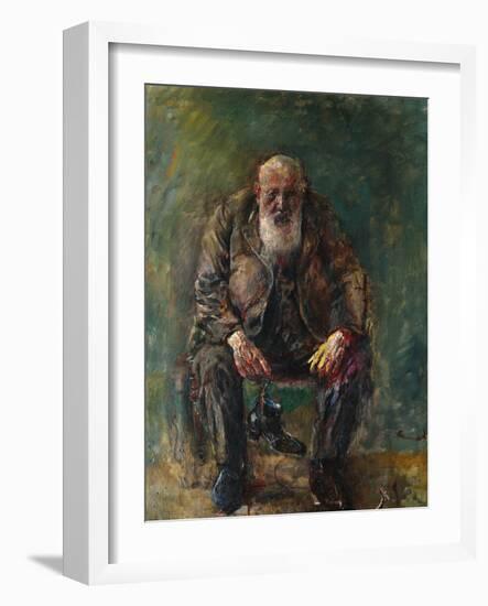 Self-Portrait with Boots, C.1920-Christian Krohg-Framed Giclee Print