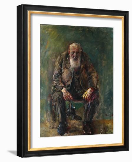 Self-Portrait with Boots, C.1920-Christian Krohg-Framed Giclee Print