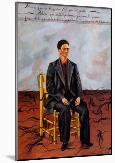 Self-Portrait with Cropped Hair, 1940-Frida Kahlo-Mounted Art Print