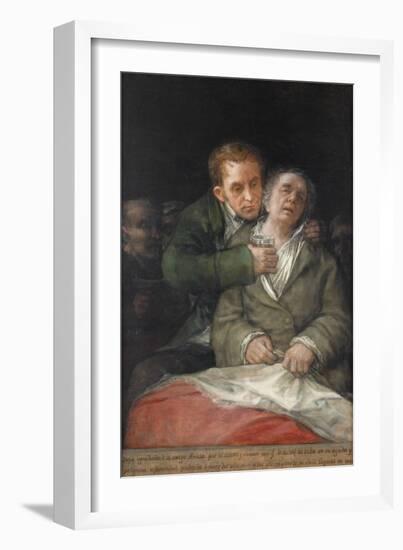 Self-Portrait with Dr. Arrieta, 1820-Francisco de Goya-Framed Giclee Print