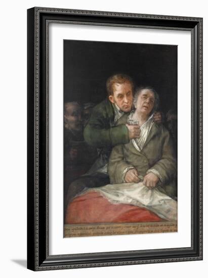 Self-Portrait with Dr. Arrieta, 1820-Francisco de Goya-Framed Giclee Print