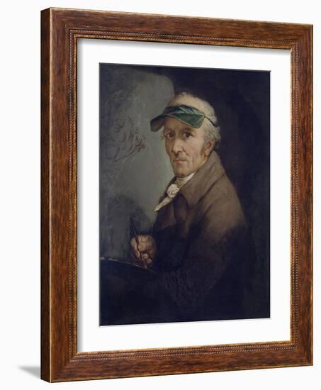 Self-Portrait with Eye-Shade, 1813-Anton Graff-Framed Giclee Print