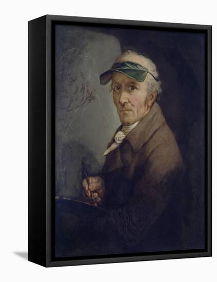Self-Portrait with Eye-Shade, 1813-Anton Graff-Framed Premier Image Canvas
