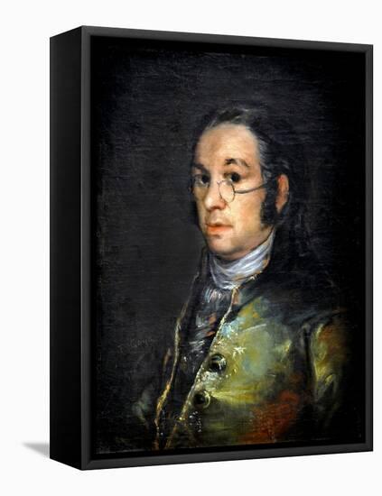 Self-Portrait with Glasses, around 1800 (Oil on Canvas)-Francisco Jose de Goya y Lucientes-Framed Premier Image Canvas