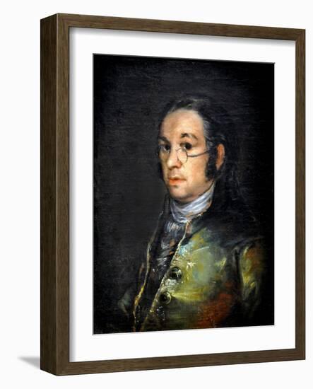 Self-Portrait with Glasses, around 1800 (Oil on Canvas)-Francisco Jose de Goya y Lucientes-Framed Giclee Print