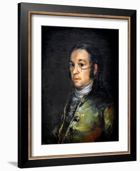 Self-Portrait with Glasses, around 1800 (Oil on Canvas)-Francisco Jose de Goya y Lucientes-Framed Giclee Print