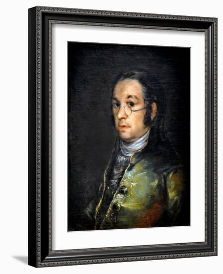 Self-Portrait with Glasses, around 1800 (Oil on Canvas)-Francisco Jose de Goya y Lucientes-Framed Giclee Print