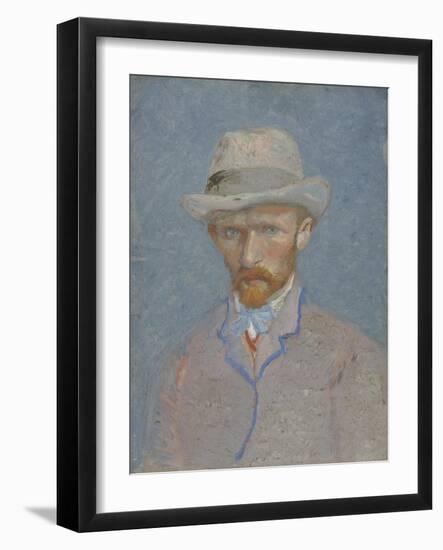 Self-Portrait with Gray Felt Hat, 1887-Vincent van Gogh-Framed Giclee Print