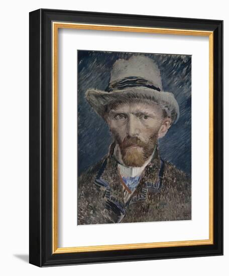 Self Portrait with Grey Felt Hat, 1887-Vincent van Gogh-Framed Giclee Print