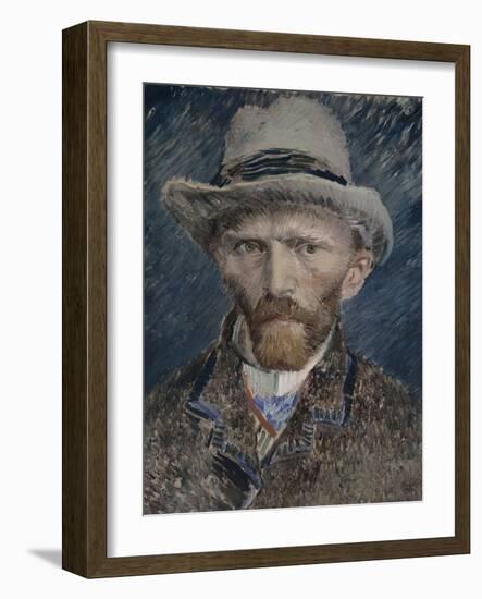 Self Portrait with Grey Felt Hat, 1887-Vincent van Gogh-Framed Giclee Print