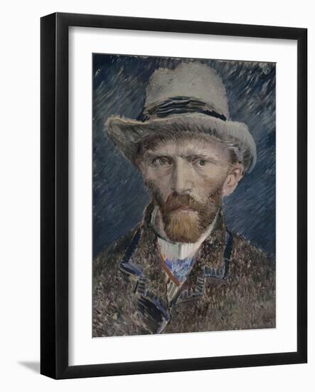 Self Portrait with Grey Felt Hat, 1887-Vincent van Gogh-Framed Giclee Print