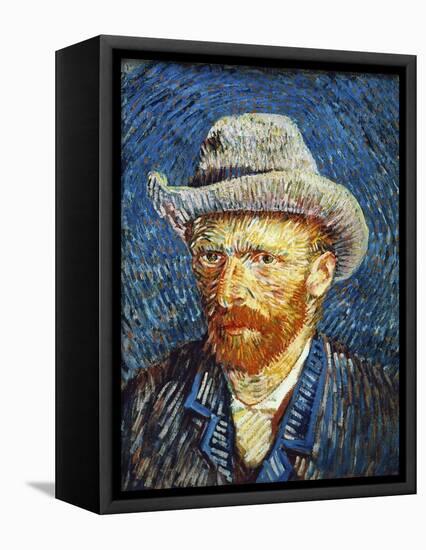 Self Portrait with Grey Felt Hat, c.1887-Vincent van Gogh-Framed Premier Image Canvas