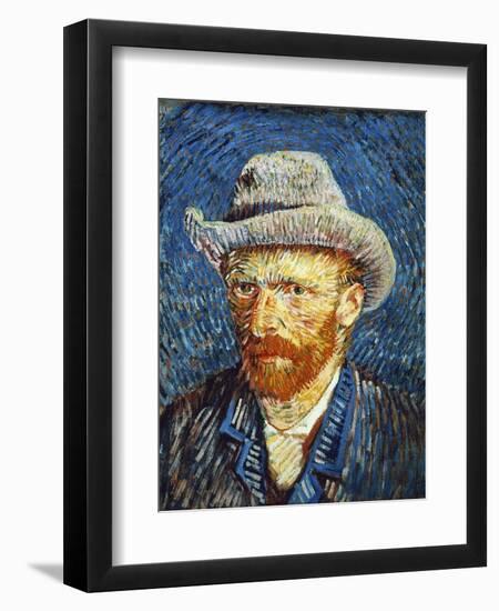 Self Portrait with Grey Felt Hat, c.1887-Vincent van Gogh-Framed Giclee Print