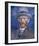 Self-Portrait with Grey Felt Hat-Vincent van Gogh-Framed Art Print