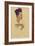 Self-Portrait with Hands on Chest, 1910-Egon Schiele-Framed Giclee Print