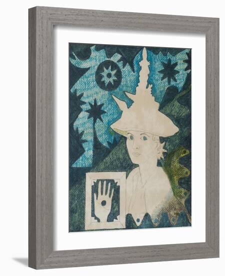 Self portrait with hat for Eating Bouillabaisse-Eileen Agar-Framed Giclee Print