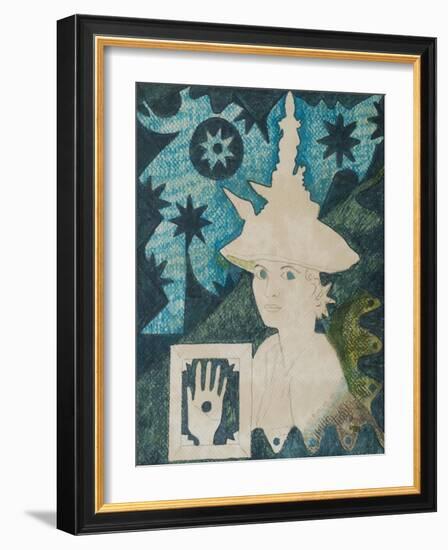 Self portrait with hat for Eating Bouillabaisse-Eileen Agar-Framed Giclee Print