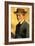 Self-Portrait with Hat-Auguste Macke-Framed Art Print