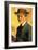 Self-Portrait with Hat-Auguste Macke-Framed Art Print