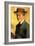 Self-Portrait with Hat-Auguste Macke-Framed Art Print