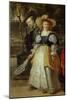 Self-Portrait with His Second Wife Helene Fourment in the Garden-Peter Paul Rubens-Mounted Giclee Print