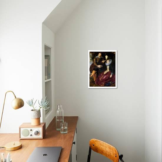 self portrait with isabella brandt his first wife in the