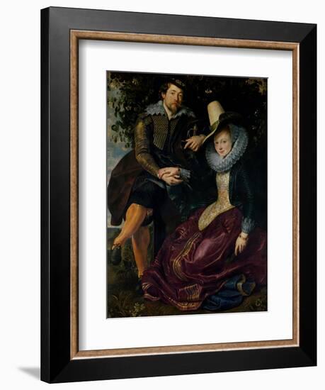 Self Portrait with Isabella Brandt, His First Wife, in the Honeysuckle Bower, circa 1609-Peter Paul Rubens-Framed Giclee Print