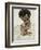 Self-Portrait with Lowered Head, 1912-Egon Schiele-Framed Giclee Print