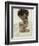 Self-Portrait with Lowered Head, 1912-Egon Schiele-Framed Giclee Print