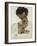 Self-Portrait with Lowered Head, 1912-Egon Schiele-Framed Giclee Print