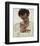 Self-Portrait with Lowered Head-Egon Schiele-Framed Art Print