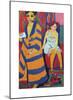 Self Portrait with Model-Ernst Ludwig Kirchner-Mounted Premium Giclee Print