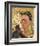 Self-Portrait with Monkey and Parrot, c.1942-Frida Kahlo-Framed Art Print