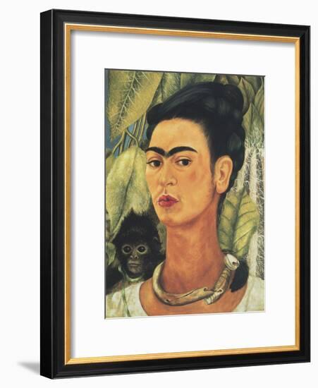 Self-Portrait with Monkey, c.1938-Frida Kahlo-Framed Art Print