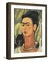 Self-Portrait with Monkey, c.1938-Frida Kahlo-Framed Art Print