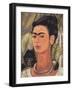 Self-Portrait with Monkey-Frida Kahlo-Framed Art Print