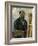 Self Portrait with Palette-Paul Cézanne-Framed Giclee Print