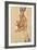 Self-Portrait with Splayed Fingers, 1911-Egon Schiele-Framed Giclee Print