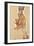 Self-Portrait with Splayed Fingers, 1911-Egon Schiele-Framed Giclee Print